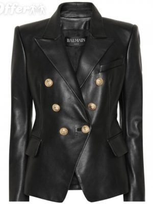 black-leather-peaked-lapel-tailored-blazer-new-df05