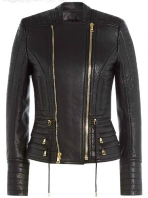 drawstring-biker-leather-jacket-ladies-new-8931