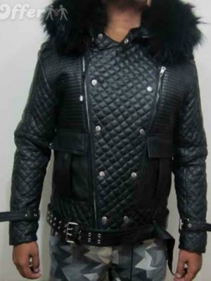 quilted-leather-fur-trim-with-real-raccoon-fur-new-52a4