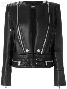 women-s-black-side-zip-detail-leather-jacket-new-31ee