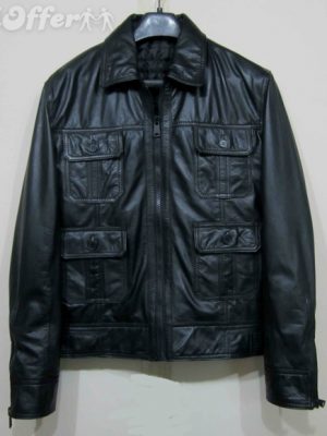 homme-mens-black-leather-four-pocket-jacket-coat-bomber-cb5f
