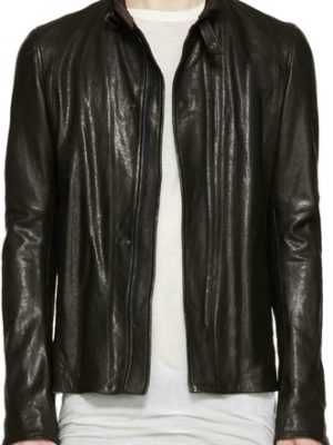 julius-black-leather-zip-up-jacket-new-17ff