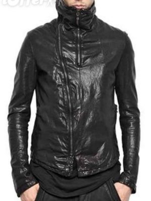 julius-black-zip-collar-leather-jacket-new-78ef