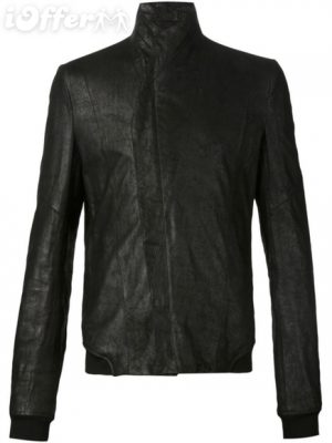 julius-ribbed-cuff-leather-jacket-new-eb77