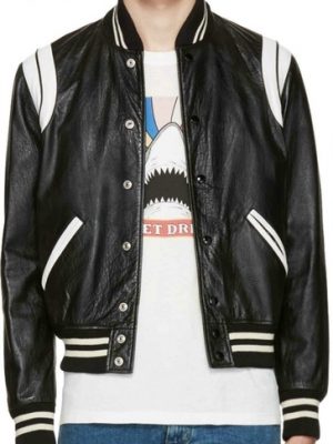 slp-black-white-leather-teddy-bomber-jacket-new-3a03