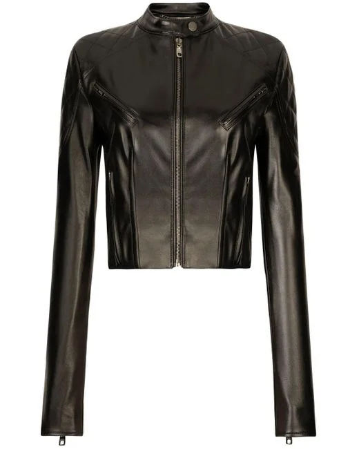 dolce-gabbana-black-Giacca-Con-Zip