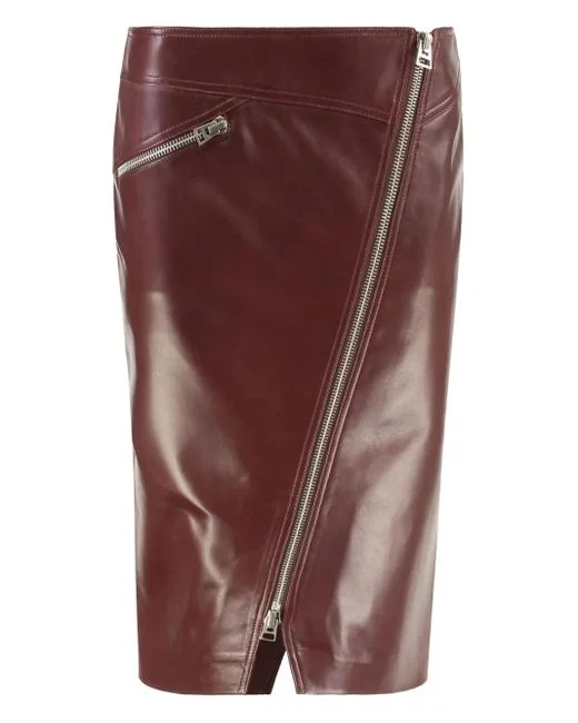 tom-ford-red-Zip-Pocket-Leather-Skirt (1)